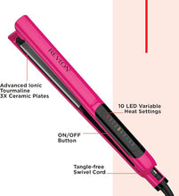 Load image into Gallery viewer, Revlon Smooth Brilliance Ceramic Hair Flat Iron | Smooth Glide and Ultra-Sleek Sylas, (1 in)
