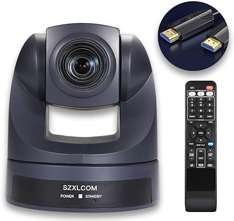 HDMI PTZ Camera 20X Optical Zoom USB Video Conference Camera Full HD 1080P HDMI PTZ Webcam Live Streaming Meeting for Church Worship/Events Services/Education,Works with Zoom,Skype,OBS