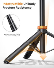 Load image into Gallery viewer, EUCOS 62" Phone Tripod, Tripod for iPhone &amp; Selfie Stick Tripod with Remote, Extendable Phone Tripod Stand &amp; Travel Tripod, Solidest Cell Phone Tripod Compatible with iPhone/Android
