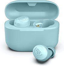 Load image into Gallery viewer, JLab Go Air Pop True Wireless Bluetooth Earbuds &amp; Charging Case - Light Blue, Dual Connect, IPX4 Sweat Resistance, Bluetooth 5 Connection, 3 EQ Sound Settings Signature, Balanced, Bass Boost
