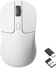 Load image into Gallery viewer, Keychron M3 Wireless Gaming Optical Mouse, Tri-Mode 2.4 GHz/Bluetooth 5.1/Wired, PixArt PAW 3395 sensor, 26000 DPI, LED RGB Backlit,79g Lightweight Programmable Macro Button for Windows PC/Mac - White
