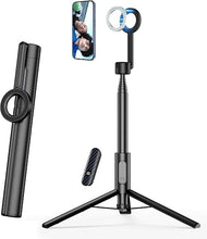 Load image into Gallery viewer, Vimitty for MagSafe Tripod for iPhone 64 Selfie Stick Tripod Phone with Metal Ring and Remote, Phone Tripod for Video Recording, Cell Phone Tripod Mount Stand for Cellphone
