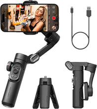 Load image into Gallery viewer, Phone Gimbal Stabilizer 3-Axis Smartphone Foldable Gimbal for iPhone Gimble with Focus Wheel TikTok YouTube Vlog Stabilizer for iPhone16 15 14 13 12 Pro Max&amp;Android-Smart XE
