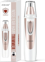 Load image into Gallery viewer, Ear and Nose Hair Trimmer Clipper - 2024 Professional Painless Eyebrow &amp; Facial Hair Trimmer for Men Women, Battery-Operated Trimmer with IPX7 Waterproof, Dual Edge Blades for Easy Cleansing Pink

