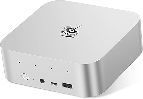 Beelink SER9 AI Mini PC, AMD Ryzen AI 9 HX370 (80TOPS,12C/24T,5.1GHz),32G LPDDR5X 7500MHz 1TB PCIe4.0, Radeon 890M Gaming PC,USB4/DP/HDMI/2.5G LAN Mini Computer, Built-in MIC/Dual Speakers AI Mini PC