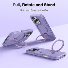 Load image into Gallery viewer, TORRAS 360° Spin Stand for iPhone 16 Pro Case, Fit for Magsafe, Hard PC Mil-STD Protective Scratch-Resistant Case for iPhone 16 Pro Phone Case, Ostand Spin, Violet Purple, 6.3 inch
