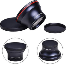 Load image into Gallery viewer, Tectra 55MM 0.43x Professional HD Wide Angle Lens (Macro Portion) for Nikon D3400, D3300, D3500, D5500, D5600 and Sony Alpha Cameras
