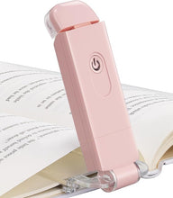 Load image into Gallery viewer, DEWENWILS USB Rechargeable Book Light for Reading in Bed, Clip-on LED Reading Lamps Portable Bookmark Lights for Kids, Book Lovers, 4 Brightness Adjustable for Eye Protection (Light Pink)
