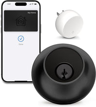 Load image into Gallery viewer, Level Lock+ (Wi-Fi) Smart Lock - World&#39;s Smallest Smart Lock Plus Apple Home Keys - Lock/Unlock from Anywhere - Level App for iOS &amp; Android - Works with Apple Home, Alexa, Google Home (Matte Black)
