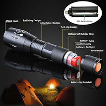 Load image into Gallery viewer, 2 Pack Tactical Flashlights Torch, Military Grade 5 Modes 3000 High Lumens Led Waterproof Handheld Flashlight for Camping Biking Hiking Outdoor Home Emergency
