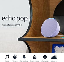 Load image into Gallery viewer, Amazon Echo Pop (newest model), Our smallest Alexa speaker, Fits in any room, Lavender Bloom
