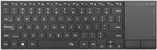 Load image into Gallery viewer, Rii Wireless Bluetooth Keyboard,Multi Device Rechargeable Keyboard Stainless Steel Ultra Slim Bluetooth Keyboard with Multi-Touch Touchpad,Compatible with PC, Mac, Laptop(2.4G+BT New)
