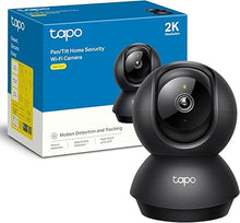 Load image into Gallery viewer, Tapo TP-Link 2K Pan/Tilt Indoor Security Camera for Baby Monitor, Pet Camera | Motion Detection &amp; Tracking | 2-Way Audio | Cloud &amp; SD Card Storage | Works w/Alexa &amp; Google Home | Black C211
