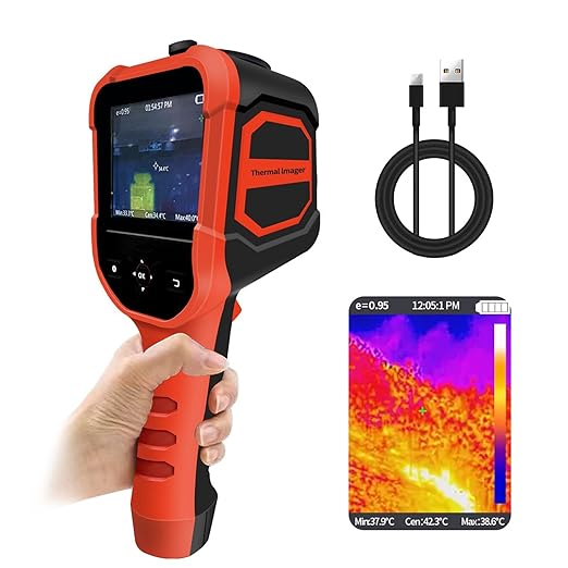 BTMETER Thermal Imaging Camera Gun, Infrared Temperature Imager 300,000 Pixels with 220 x 160 IR Resolution 6G Image Storage Measure Temp -4°F~626°F