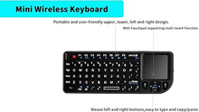 Load image into Gallery viewer, Mini Wireless Keyboard?2.4GHz Backlit Keyboard with Touchpad Mouse?Portable Keyboard?Multifunction Controller with USB Receiver Remote Control?Suitable for PC, Tablet, Laptop,TV Box,PS3/4
