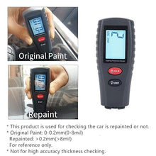 Load image into Gallery viewer, Paint Thickness Gauge | Digital Meter for Automotive Coating Thickness Gauge Tester | High Contrast Backlight LCD | Resolution 2mils | Auto Power Off | Auto Digital Calibration Data Hold Mini Size
