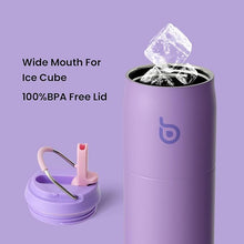 Load image into Gallery viewer, BOTTLE BOTTLE Stainless Steel Water Bottle with Straw Lid and Handle 32 oz Vacuum Insulated Water Bottle for Sports Travel Gym Hiking, Leak-Proof Wide Mouth Water Bottles for Men and Women,violet
