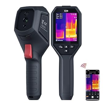 HIKMICRO B20 Thermal Imaging Camera with 2MP Visual Camera, Thermal Camera 256 x 192 IR Resolution, 25 Hz Refresh Rate, 3.2