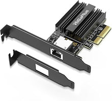 Load image into Gallery viewer, 10Gbe PCI-e Network Card, AQC113 Controller, 10G Base-T RJ45 Port NIC Card, GiGaPlus 100/1000/2500/10000Mbps Ethernet Card, 10Gb Ethernet Adapter Support Windows10/11/Windows Server/Linux
