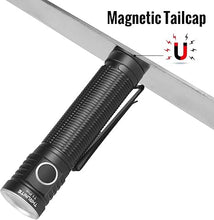 Load image into Gallery viewer, ThruNite T1 Pro EDC Flashlight USB-C Rechargeable LED Pocket Light Max 1920 Lumens Flashlights with Magnetic Tailcap, Black Cool White
