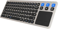 Load image into Gallery viewer, Arteck Universal 2.4G Wireless and Bluetooth Touch TV Keyboard Multi-Device with Easy Media Control and Build-in Touchpad Keyboard for Smart TV, TV Box, TV-Connected Computer, Mac, HTPC
