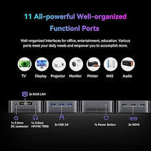 Load image into Gallery viewer, Blackview Mini PC Mini Computer MP80 Intel 11th Gen CPU N5095, 16GB RAM LPDDR5 1TB M.2 SSD, Mini Desktop Computers Micro PC Support 4K Triple Display/2.4/5G WiFi/Dual LAN/3 HDMI/3 USB Port
