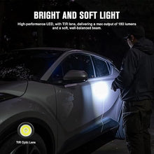 Load image into Gallery viewer, OLIGHT I1R 2 Pro Eos 180 Lumens EDC Rechargeable Keychain Flashlight, Powered by Built-in Rechargeable Battery with Type-C USB Cable, Slim Mini Handheld Light for Everyday Carry (Black)
