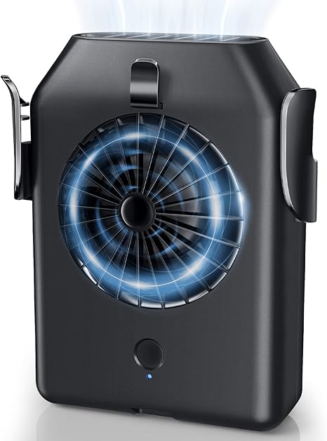 Portable Fan 10000mAh Rechargeable, Mini Waist Fan With Max 24H Working Time, 3 Speeds 5100RPM Strong Airflow Wearable Personal Clip Fan Belt Fan for Outdoor, Jobsite, Farms, Traveling, Fishing