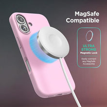 Load image into Gallery viewer, ENCASED Silicone Case Compatible with iPhone 16 with Removable Magnetic Phone Grip Holder (Compatible with MagSafe) - Pink
