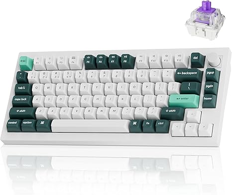 Keychron Q1 HE Wireless QMK Custom Mechanical Keyboard with Hall Effect Gateron Double-Rail Magnetic Switch Rapid Trigger, 2.4 GHz Bluetooth RGB Compatible with Mac Windows Linux (Hot-swappable)