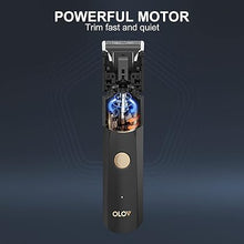 Load image into Gallery viewer, OLOV Electric Body Hair Trimmer - Groin Trimmer for Men - Bikini Trimmer Women - Wet/Dry Shaver Groomer, Replaceable Ceramic Blade Heads, USB Recharge Dock, Waterproof Hygiene Razor,Black
