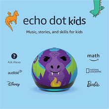 Load image into Gallery viewer, Amazon Echo Dot Kids (newest model), Designed for kids, with parental controls, Includes 1 Year of Amazon Kids+, Dragon
