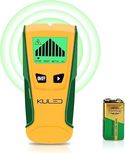 Stud Finder, 3 in 1 Multi-Function Wall Stud Sensor Detector with LCD Display and Sound Warning for AC Live Wire, Wood, Metal, Deep Scanning KULED M79