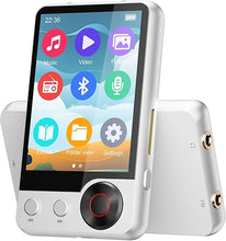 Load image into Gallery viewer, 128GB MP3 Player with Boosted Bluetooth 5.3, Music Player Features HD Speaker, 2.4&quot; Touchscreen, Expandable SD Card Slot, Dual Headphone Ports, Supports FM Radio, Voice Recorder, E-Book, and More
