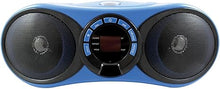 Load image into Gallery viewer, HamiltonBuhl Boombox CD/FM Media Player with Bluetooth(R) Receiver, Blue (HB-100BT2)
