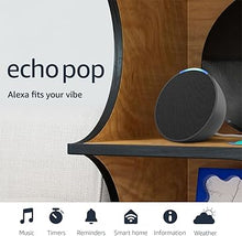 Load image into Gallery viewer, Amazon Echo Pop (newest model), Our smallest Alexa speaker, Fits in any room, Charcoal
