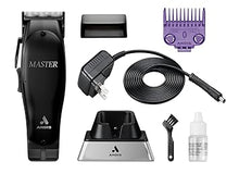 Load image into Gallery viewer, Andis Black Label MLC Professional Master Cordless Hair Trimmer, Adjustable Carbon Steel Blade Hair Clipper for Close Cutting, Black
