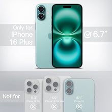 Load image into Gallery viewer, JETech Magnetic Case for iPhone 16 Plus 6.7-Inch Compatible with MagSafe, Translucent Matte Back Slim Shockproof Phone Cover (Teal)
