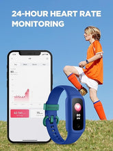 Load image into Gallery viewer, BIGGERFIVE Vigor 2 L Kids Fitness Tracker Watch for Boys Girls Ages 5-15, IP68 Waterproof, Activity Tracker, Pedometer, Heart Rate Sleep Monitor, Calorie Step Counter Watch, Blue
