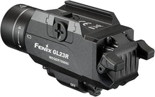 Load image into Gallery viewer, Fenix GL23R 1200 Lumen Rail Mounted Tactical Flashlight, USB-C Rechargeable, Compatible with 1913 or GL Rail with Green Beam and Lumentac Organizer
