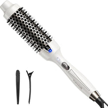 Load image into Gallery viewer, Wavytalk Thermal Brush, 1.5 Inch Ionic Thermal Round Brush Creates Blowout Look in 10 Minutes, Heated Round Brush Makes Hair Shinier &amp; Smoother, Dual Voltage (White)
