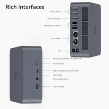 Load image into Gallery viewer, Beelink EQi12 Ai Mini PC, Intel 12th Core 12650H(10C/16T, Up to 4.7GHz), Copilot Mini Computer 24G LPDDR5 RAM 1TB NVMe PCIE4.0 SSD, Built-in PSU 4K@60Hz Dual Display HDMI2.1/WiFi6/BT5.2/1000Mbp
