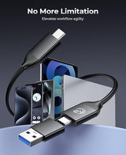Load image into Gallery viewer, ORICO 1TB External SSD with 2 in 1 USB C Cable, Portable Solid State Drive USB 3.2 Gen 1 Up to 460MB/s, Dust and Drop Resistance, Reliable Storage for USB-C Smartphone, PC, Tablet, Labtop - M25PRO

