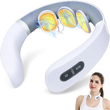 Load image into Gallery viewer, Neck Massager for Pain Relief Deep Tissue, FSA HSA Eligible Items, Electric Pulse Neck Massager with Heat, 9 Modes 50 Levels Cordless Cervical Neck Massage for Women Men
