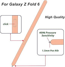 Load image into Gallery viewer, Galaxy Z Fold 6 S Pen Fold Edition for Samsung Galaxy Z Fold6 5G Slim S Pen Fold 6 Fold Edition Touch Stylus Pen with Replacement Nibs/Tips,EJ-PF946BBEGWW(Orange)
