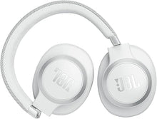 Load image into Gallery viewer, JBL Live 770NC - Wireless Over-Ear Headphones with True Adaptive Noise Cancelling with Smart Ambient, Up to 65 Hours of Battery Life, Comfort-fit Fabric Headband &amp; Carrying Pouch (White)
