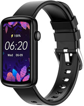 Load image into Gallery viewer, Smart Watches for Women, LYNN2 Fitness Tracker with Heart Rate Monitor Blood Oxygen/Sleep Tracker Pedometer, Slim Women Digital Watch for iOS/Android Phones Waterproof (Black)
