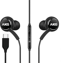 Load image into Gallery viewer, 2024 Earbuds Stereo in-Ear Headphones for Samsung Galaxy S24 S23 S22 S21 S20, Note 10, 10+ - Designed by AKG - with Microphone and Volume Remote Type-C Connector-Black
