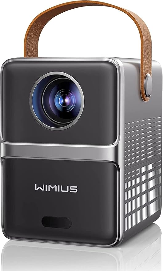 [Electric Focus] Mini Projector with 5GWiFi and Bluetooth, WIMIUS 1080P Outdoor Projector, Portable Movie Projector, 300