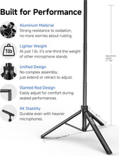 Load image into Gallery viewer, Karaoke Machine with Microphone Stand, Portable Bluetooth Speaker for Party, Backyard, Karaoke System with 2 Wireless Microphone for Adults Kids, for Women, Men, Singing Lovers
